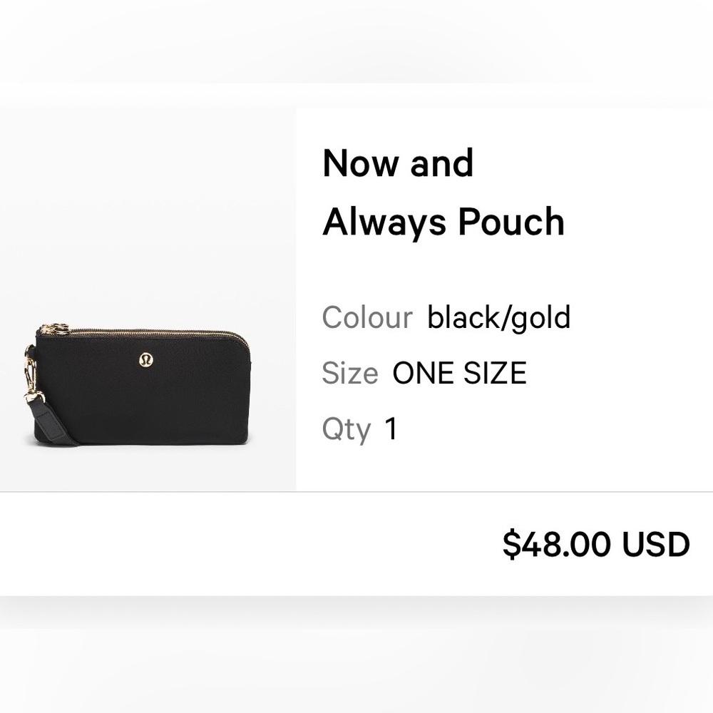 lululemon Now and Always Pouch - Picture 3 of 3